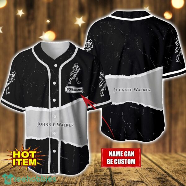 Personalized Johnnie Walker Baseball Jersey Shirt Custom Name Gift Men And Women Baseball Jersey Product Photo 1