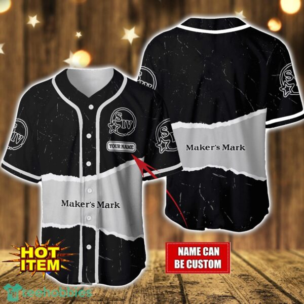 Personalized Maker's Mark Baseball Jersey Shirt Custom Name Gift Men And Women Baseball Jersey Product Photo 1