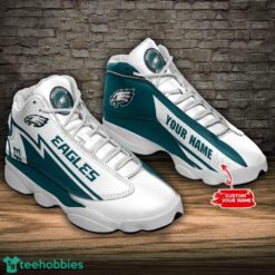 Philadelphia Eagles Custom Name Air Jordan 13 Sneakers Sport Shoes Gift For Men And Women Product Photo 1