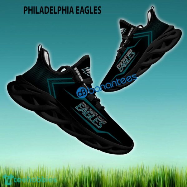 Philadelphia Eagles Running Sneaker Motif Gift Max Soul Shoes New For Fans - NFL Philadelphia Eagles Max Soul Sneakers Style 2