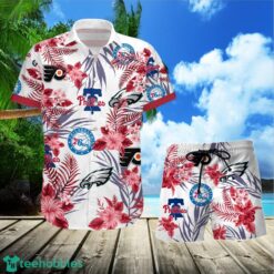 Philadelphia Eagles76ers Philliesflyers Combo Hawaiian Shirt And Shorts Product Photo 1