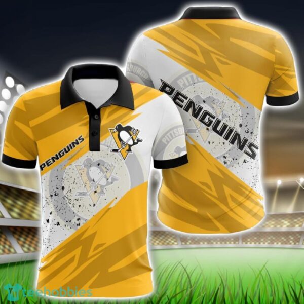 Pittsburgh Penguins All Over Print 3D Polo Shirt Golf Lover Gift Product Photo 1