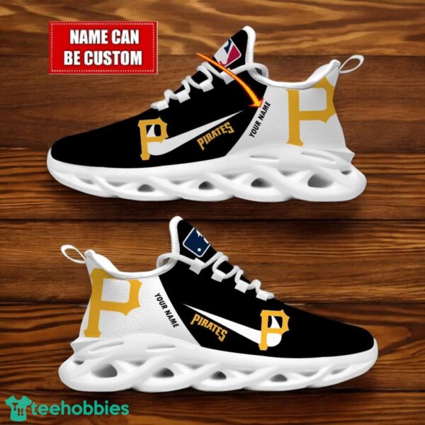 Pittsburgh Pirates Team Logo Personalized Name MLB Max Soul Shoes For Men Women Sport Gift Product Photo 1