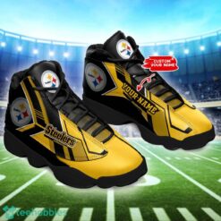 Pittsburgh Steelers Custom Name Sports Air Jordan 13 Sneakers Product Photo 1