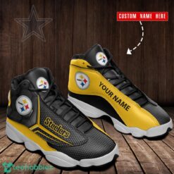 Pittsburgh Steelers Custom Name Sports Air Jordan 13 Sneakers Men Women Sneakers Product Photo 1