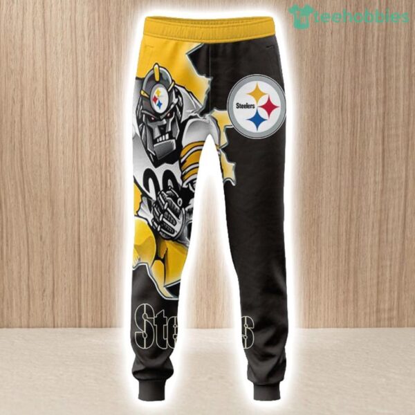 Pittsburgh Steelers Hoodie 3D Style Mascot Hoodie 3D All Over Print Set Hoodie And Long Pant Product Photo 2