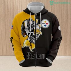 Pittsburgh Steelers Hoodie 3D Style Mascot Hoodie 3D All Over Print Set Hoodie And Long Pant Product Photo 1