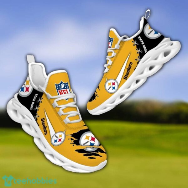 Pittsburgh Steelers Personalized Name NFL Limited Max Soul Shoes Product Photo 3