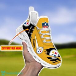 Pittsburgh Steelers Personalized Name NFL Limited Max Soul Shoes Product Photo 1