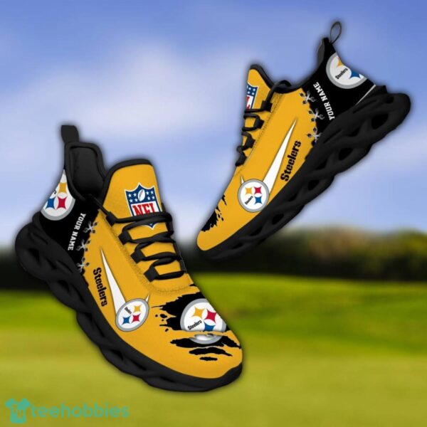 Pittsburgh Steelers Personalized Name NFL Limited Max Soul Shoes Product Photo 4