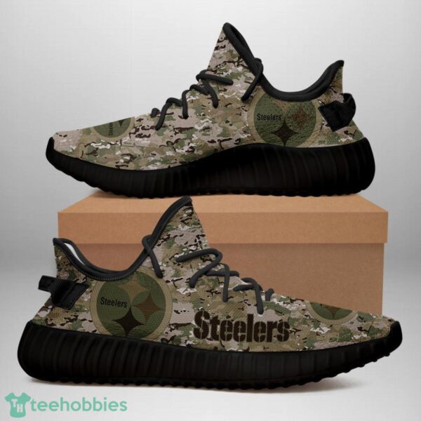 Pittsburgh Steelers U.S. Military Camouflage Shoes Yeezy Sneakers For Men And Women Product Photo 2