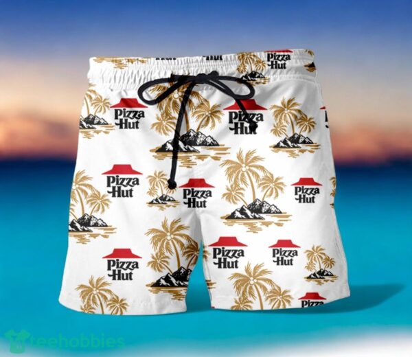 PIZZA HUT Lover Hawaiian Shirt And Shorts For Men And Women Summer Vacation Shirt Product Photo 2