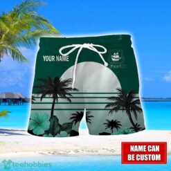 Plymouth Argyle F.C Floral Flower 3D Hawaiian Shirt And Shorts Custom Name Product Photo 2