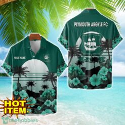 Plymouth Argyle F.C Floral Flower 3D Hawaiian Shirt And Shorts Custom Name Product Photo 1