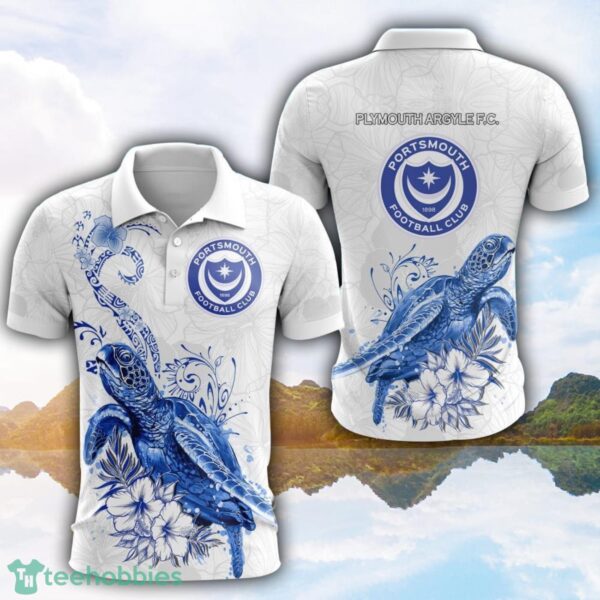 Portsmouth F.C Turtle White Polo Shirt For Men And Women Gofl Polo Product Photo 1