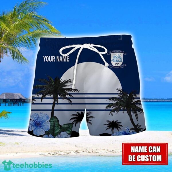 Preston North End F.C Floral Flower 3D Hawaiian Shirt And Shorts Custom Name Product Photo 2