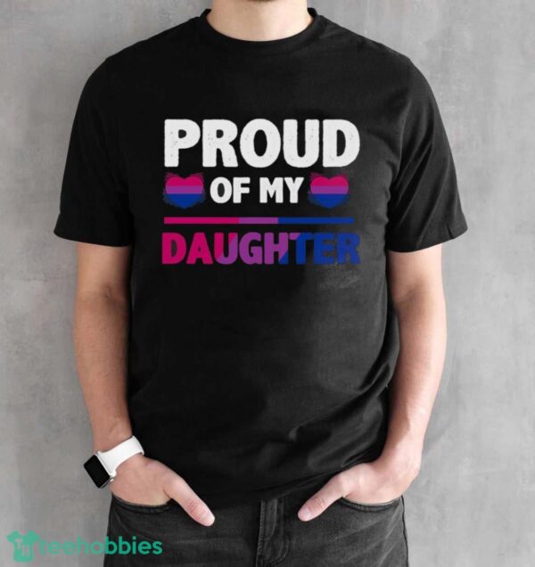 Proud of my Bi Daughter – Proud Mom or Dad Bisexual T Shirt Essential T-Shirt T Shirt Product Photo 2