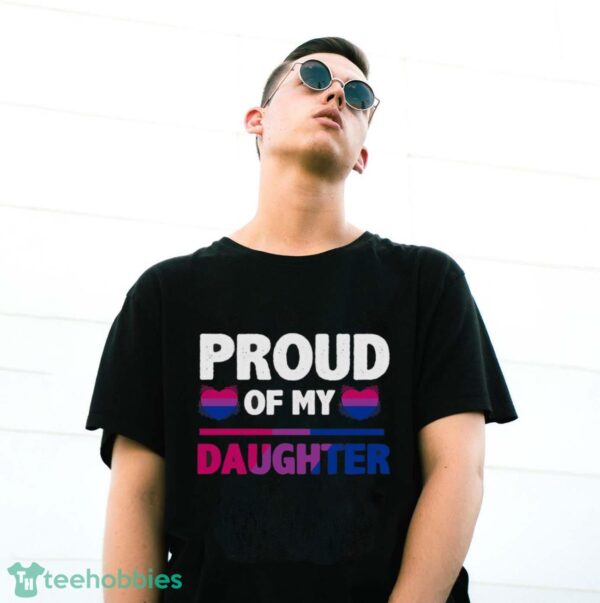 Proud of my Bi Daughter – Proud Mom or Dad Bisexual T Shirt Essential T-Shirt T Shirt Product Photo 3