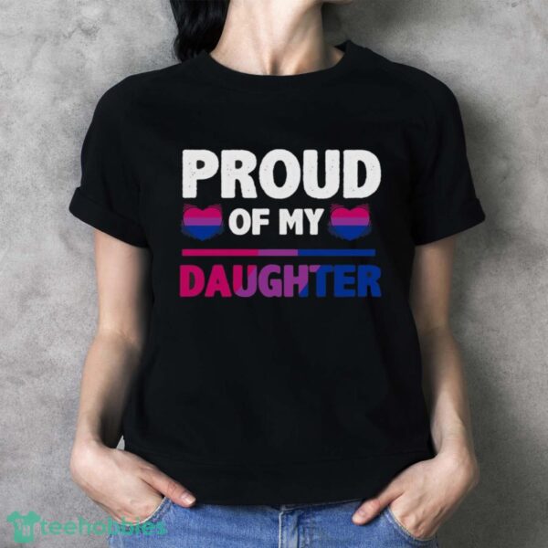 Proud of my Bi Daughter – Proud Mom or Dad Bisexual T Shirt Essential T-Shirt T Shirt Product Photo 4