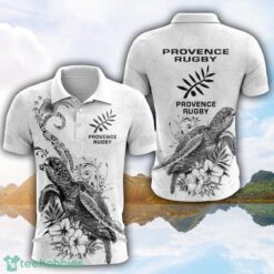 Provence Rugby Turtle White Polo Shirt For Men And Women Gofl Polo Product Photo 1