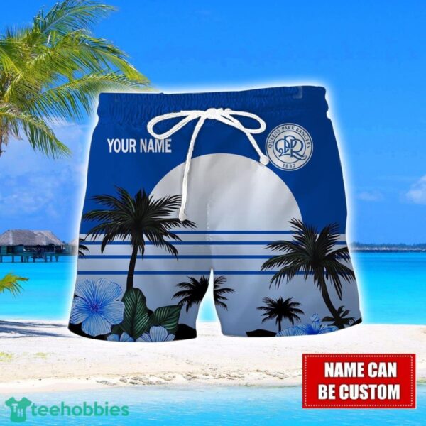 Queens Park Rangers Floral Flower 3D Hawaiian Shirt And Shorts Custom Name Product Photo 2