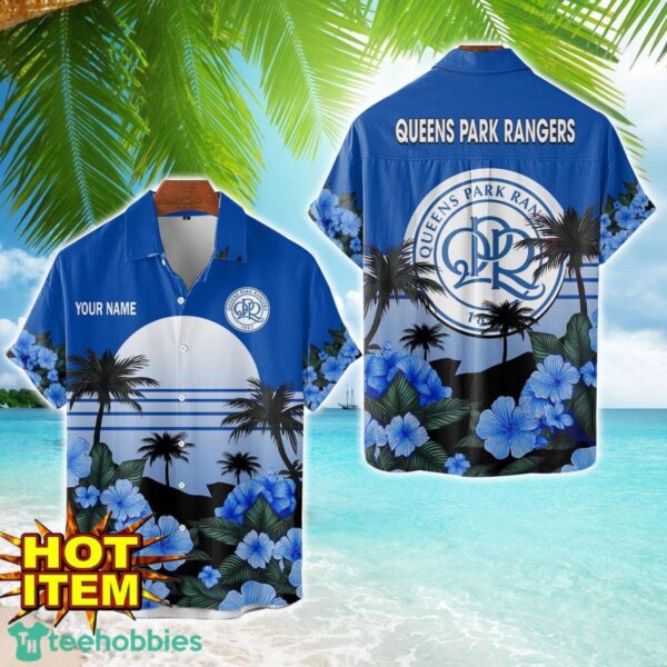 Queens Park Rangers Floral Flower 3D Hawaiian Shirt And Shorts Custom Name Product Photo 1