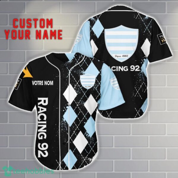 Racing 92 Custom Name 3D Baseball Jersey Shirt Men Women Gift Product Photo 1