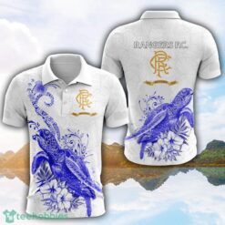 Rangers F.C Turtle White Polo Shirt For Men And Women Gofl Polo Product Photo 1