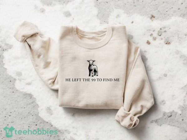 Retro Comfort Religious Shirt, He Left The 99 Shirt, Christian Comfy Shirt Product Photo 2