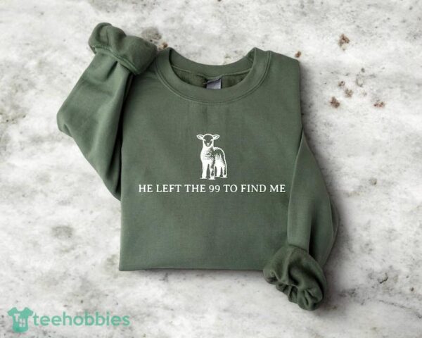 Retro Comfort Religious Shirt, He Left The 99 Shirt, Christian Comfy Shirt Product Photo 1