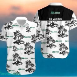 R+L CARRIERS Black Coconut Tree Pattern Beach awaiian Shirt And Shorts For Men And Women Product Photo 2