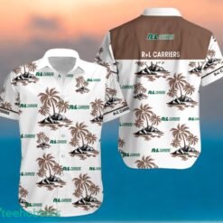 R+L CARRIERS Coconut Tree Pattern Beach Hawaiian Shirt And Shorts For Fans Product Photo 1