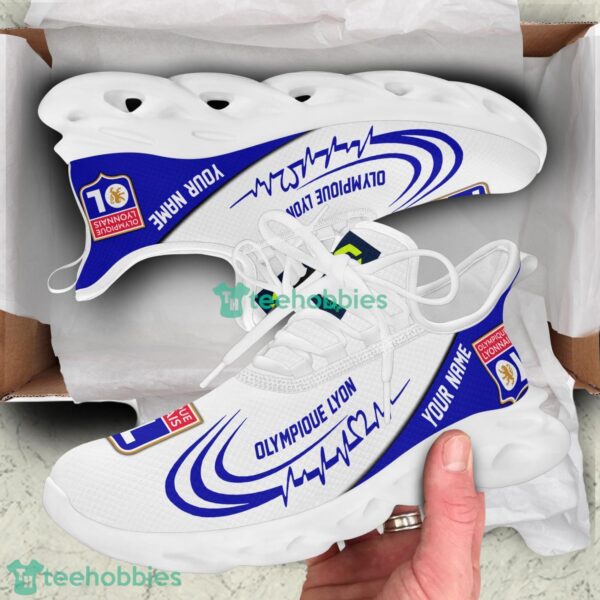 Running Sneakers Ligue 1 Lyon Personalized Max Soul Sneakers Gift Ideas For Fans Product Photo 3