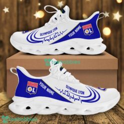 Running Sneakers Ligue 1 Lyon Personalized Max Soul Sneakers Gift Ideas For Fans Product Photo 1