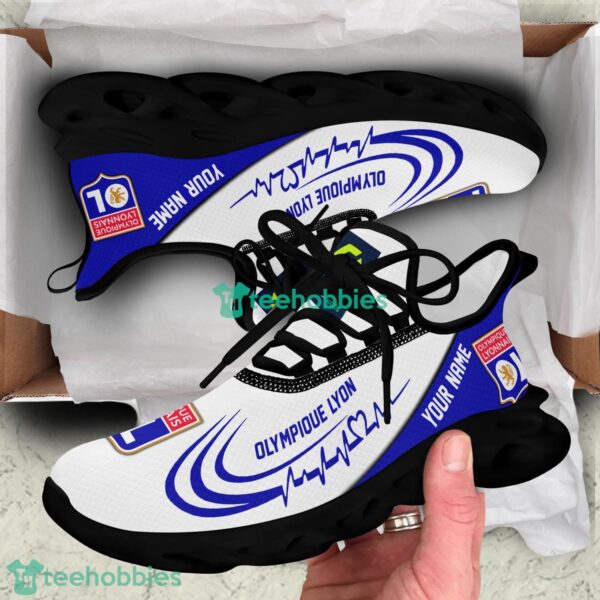 Running Sneakers Ligue 1 Lyon Personalized Max Soul Sneakers Gift Ideas For Fans Product Photo 4