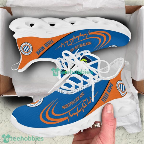 Running Sneakers Ligue 1 Montpellier Personalized Max Soul Sneakers Gift Ideas For Fans Product Photo 3