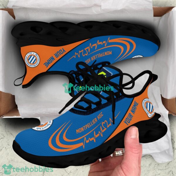 Running Sneakers Ligue 1 Montpellier Personalized Max Soul Sneakers Gift Ideas For Fans Product Photo 4
