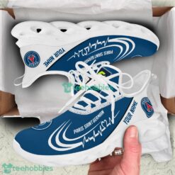 Running Sneakers Ligue 1 Paris Saint-Germain Personalized Max Soul Sneakers Gift Ideas For Fans Product Photo 3