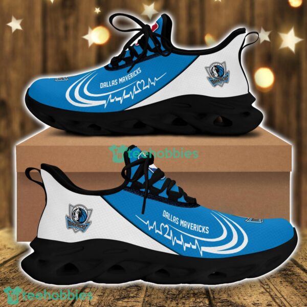 Running Sneakers NBA Dallas Mavericks Personalized Max Soul Sneakers Gift Ideas For Fans Product Photo 2
