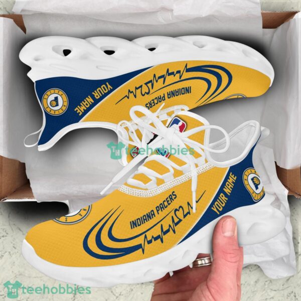 Running Sneakers NBA Indiana Pacers Personalized Max Soul Sneakers Gift Ideas For Fans Product Photo 3