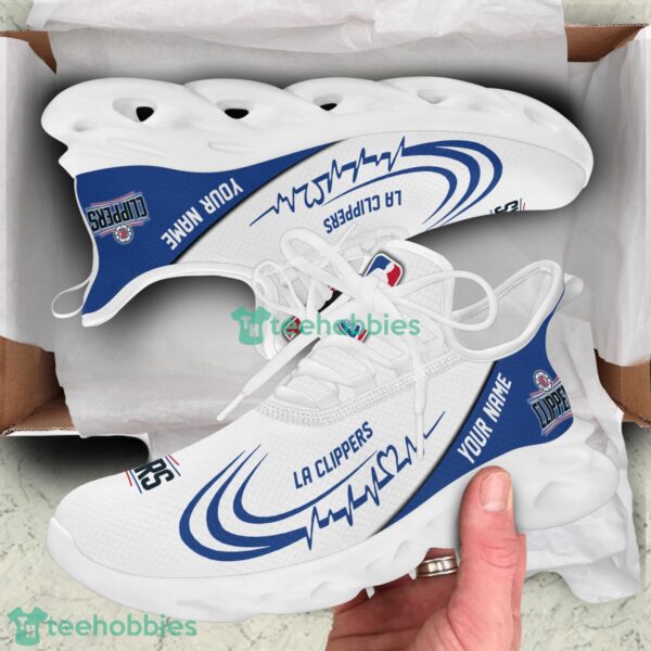Running Sneakers NBA LA Clippers Personalized Max Soul Sneakers Gift Ideas For Fans Product Photo 3