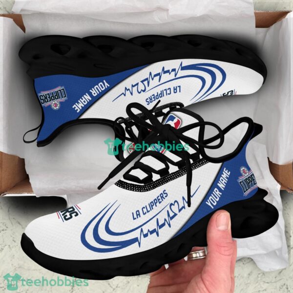 Running Sneakers NBA LA Clippers Personalized Max Soul Sneakers Gift Ideas For Fans Product Photo 4