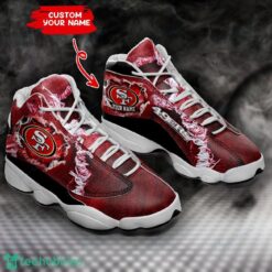 San Francisco 49ers Custom Name Sports Air Jordan 13 Sneakers Product Photo 1