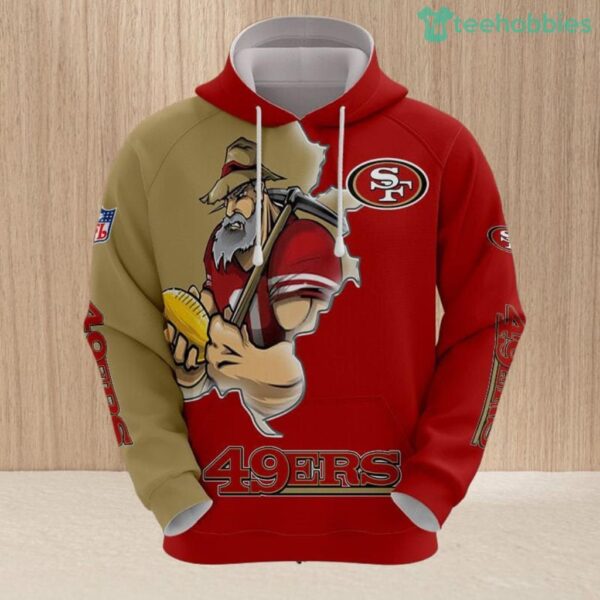 San Francisco 49ers Hoodie 3D Style Mascot Hoodie 3D All Over Print Set Hoodie And Long Pant Product Photo 1