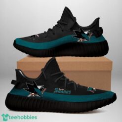 San Jose Sharks Yeezy Sneakers For Men And Women Sport Team Gift Product Photo 2