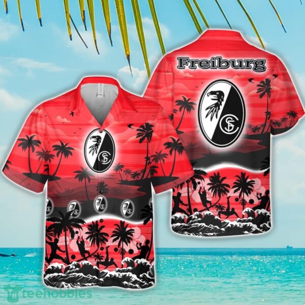 SC Freiburg Tropical Hawaiian Shirt Beach Funny Gift For Men And Women Product Photo 1