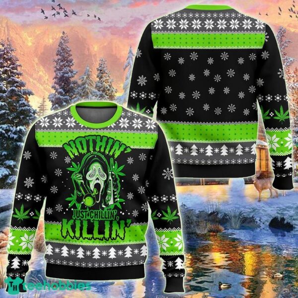 Scream Just Chilling Ugly Christmas Sweater 2024 Gift Holidays For Men And Women - Scream Just Chilling Ugly Christmas Sweater 2023 Gift Holidays For Men And Women