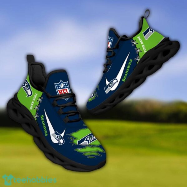 Seattle seahawks Personalized Name NFL Limited Max Soul Shoes Product Photo 4