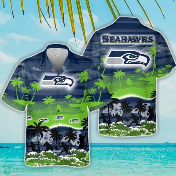 Seattle Seahawks Tropical Hawaiian Shirt Beach Funny Gift For Men And Women Product Photo 1