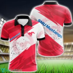 SMU Mustangs All Over Print 3D Polo Shirt Golf Lover Gift Product Photo 1